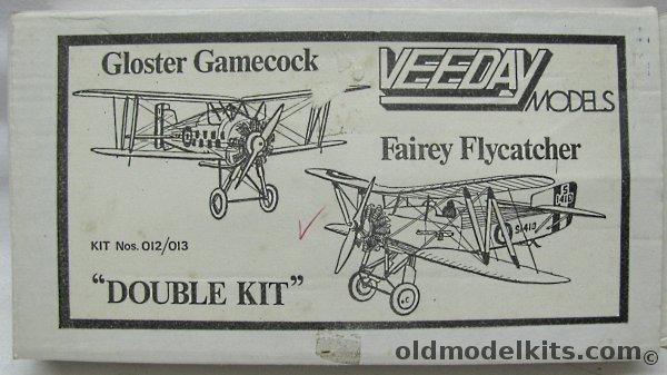 Veeday 1/72 Gloster Gamecock and Fairey Flycatcher, O12-O13 plastic model kit